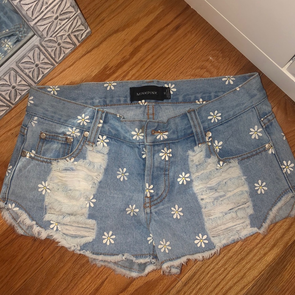 XS Minkpink denim shorts